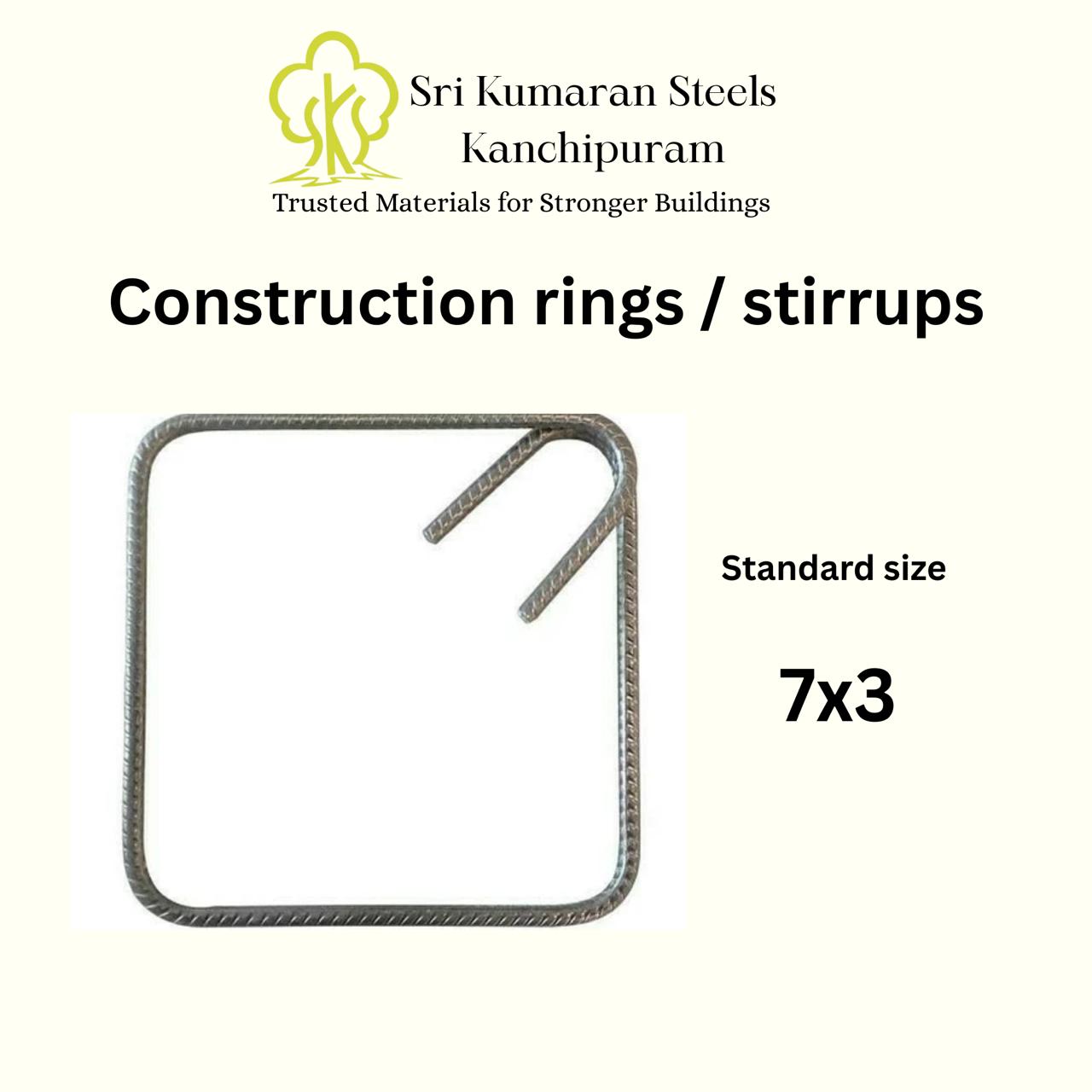 Isteel Steel TMT Bar - Fe 550 - 20mm - Sri Kumaran Steels.store